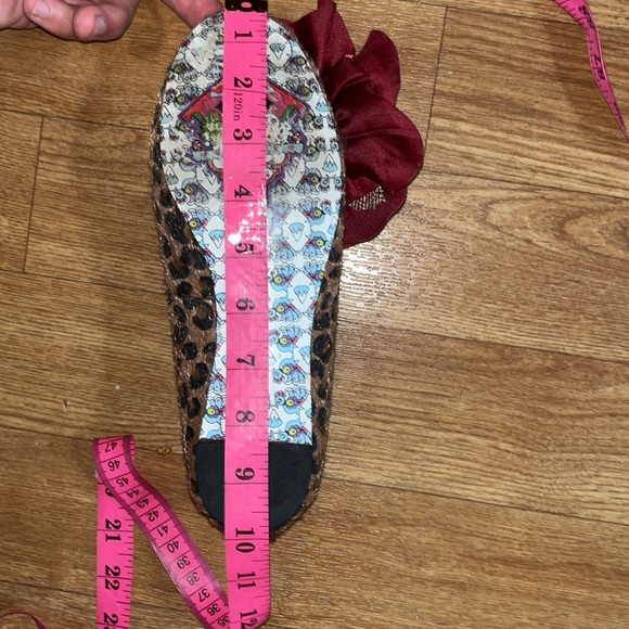 Irregular Choice John Lemon Cheetah Print Ballet Flats Size 37 - Picture 7 of 7